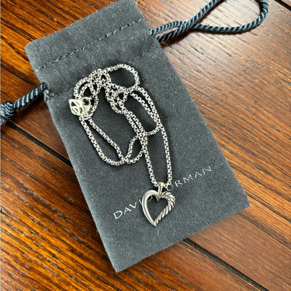 DAVID YURMAN 🩶 AUTHENTIC Heart Pendant Necklace